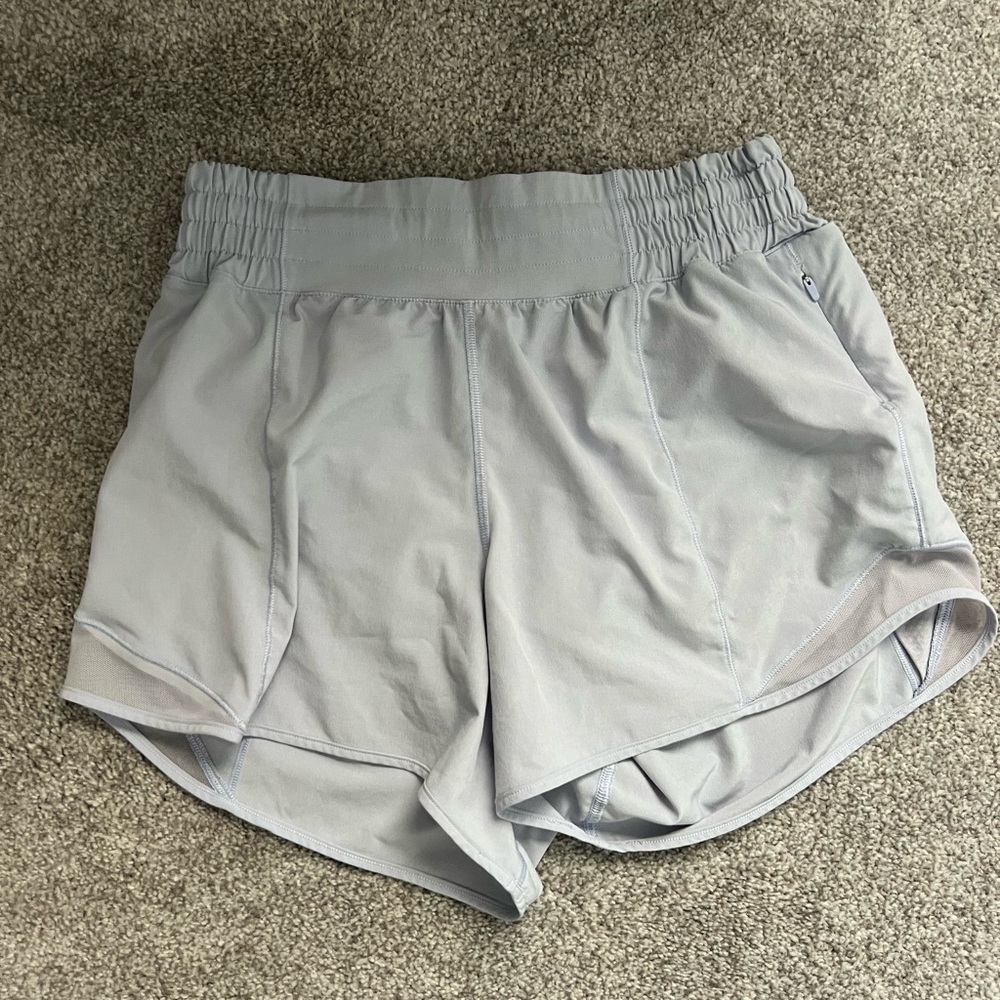 Lululemon Athletica Light Gray Athletic Shorts